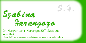 szabina harangozo business card